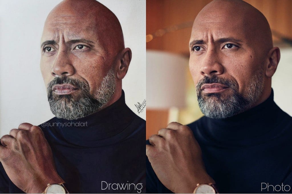 Black Adam Movie Concept Art - Realistic Drawing Portrait - Black Adam  Concept Art - Sunny Sohal Art